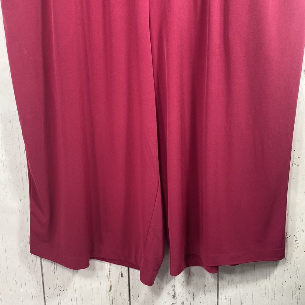 Lane Bryant Womens Cropped Pants Pull On Minimalist Soft Wide Leg Elastic Waist  - Picture 6 of 14